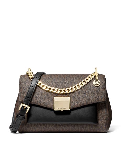lita medium two-tone logo crossbody bag